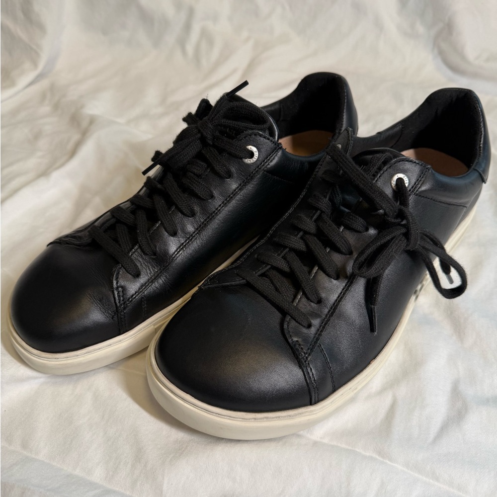 Birkenstock Bend Low Black Leather Sneakers EU 43 US 10–10.5 GUC - Picture 10 of 11